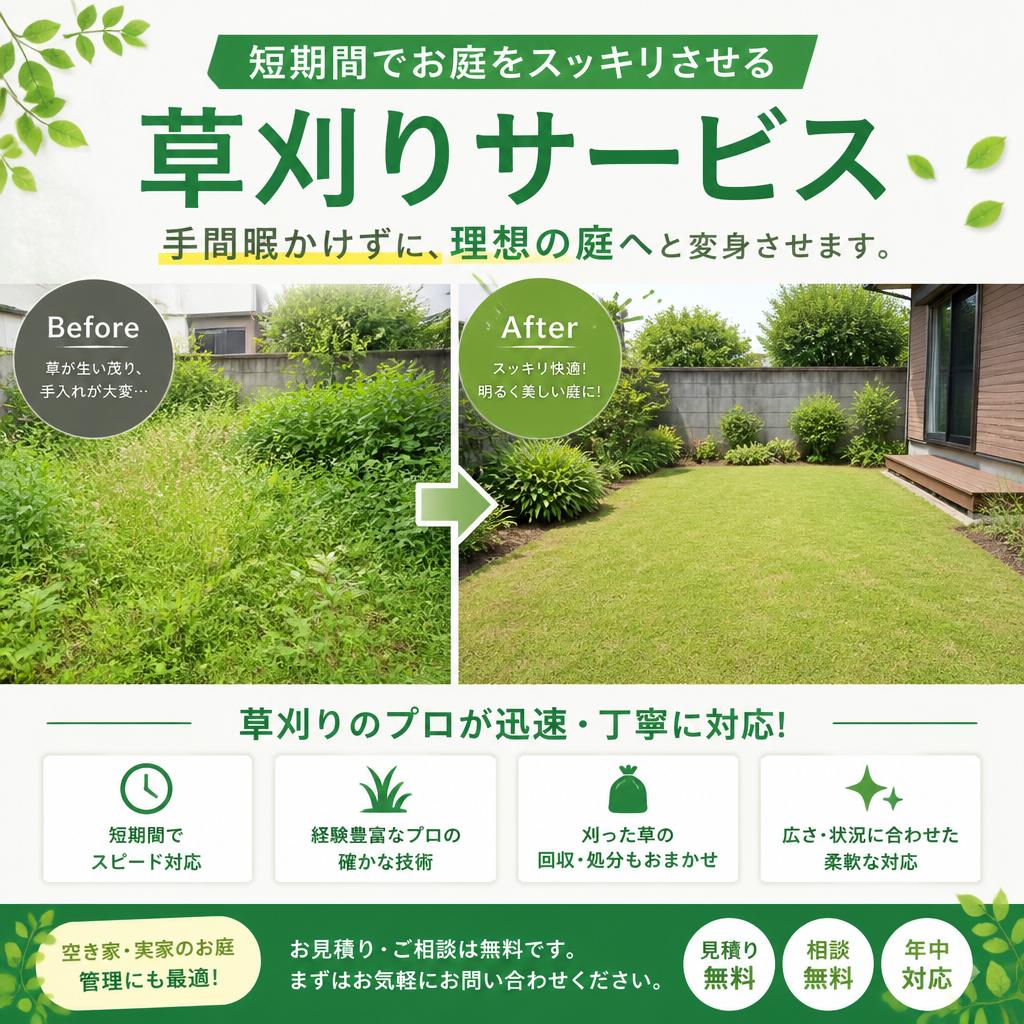 草刈りサービスのご紹介