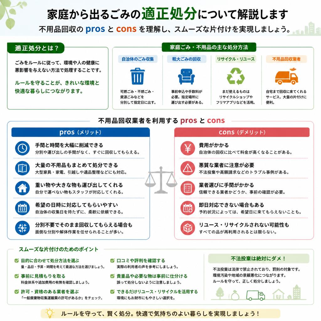 家庭ごみの正しい処分方法